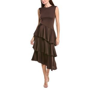 Ipponelli Womens  Midi Dress, Brown